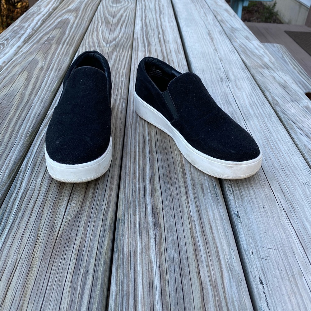 Black Steve Madden Slip On Sneakers